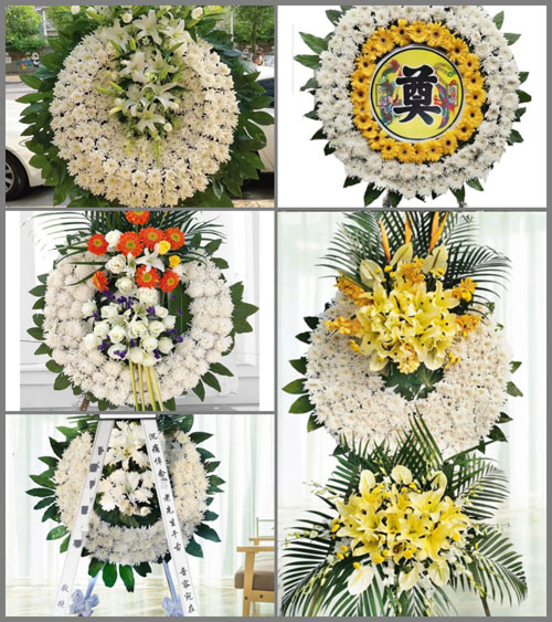 广东广州市番禺区东环街道左边村花圈速递